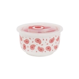 Paisley Storage Jar – Red