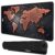 RiaTech Vintage World Map Print Large Mouse Pad Extended Gaming with Stitched Embroidery Edges Mousepad, Non-Slip Rubber Base Desk Mat for Laptop/Computer(Black,600x300x2mm) – Offer World