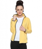 Campus Sutra Yellow Cotton Jackets