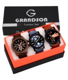 Grandson Analog Attractive set of 3 Watch Combo For Boys