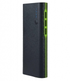 HI-TEL 15000 -mAh Li-Ion Power Bank Black-Green