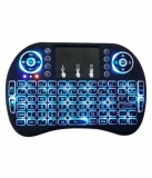 LipiWorld Mini Wireless Keyboard with Touchpad/Backlit Light Black Wireless Keyboard Mouse Combo