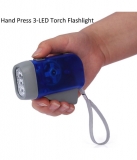 Spartan 0.5W Hand-Pressing Flashlight Torch – No Battery Required, Simply Recharge By Hand-Pressing Multicolour