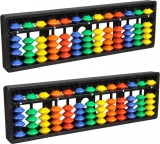 Abica Abacus Math Learning kit for Kids 13Rod Multicolor
