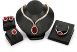 Alloy Jewel Set  (Red)