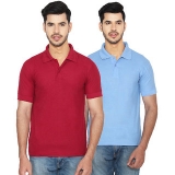 Ansh Fashion Wear Men’S Cotton Blend Polo T-Shirt Pack Of 2