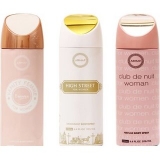 armaf club di nuit , high street and vannity deo for women set of 3