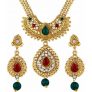 Asmitta Jewellery Gold Plated Gold Zinc Necklace set for women