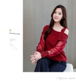 Autumn long sleeve shirt women fashion woman blouses 2019 sexy off shoulder top solid women blouse shirt clothing female