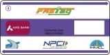 Axis Bank Vehicle Class 4 Fastag Sticker for Windshield