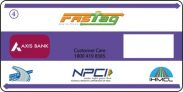 Axis Bank Vehicle Class 4 Fastag Sticker for Windshield