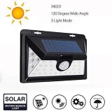 Bentag 5W 34 LED (Large) Solar Outdoor Wall Light – Pack of 1