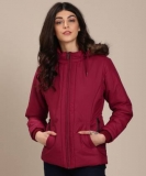 Full Sleeve Solid Women Winter Jacket