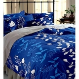 BSB Trendz Polycotton Double Bedsheet With 2 Pillow Covers 90×100 Inches Pillow 17×27 180 Tc 3D