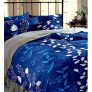 BSB Trendz Polycotton Double Bedsheet With 2 Pillow Covers 90×100 Inches Pillow 17×27 180 Tc 3D