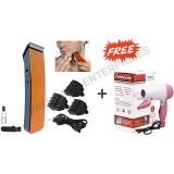 Combo Branded Hair Dryer + Men Rechargeable Cordless shaving machine NS -216 Trimmer