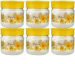 Container Set – 250 ml Plastic  (Pack of 6, Yellow)