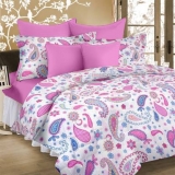 Cortina 104 TC Cotton Double Self Design Bedsheet