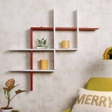 CraftOnline wooden folding rack Wooden Wall Shelf