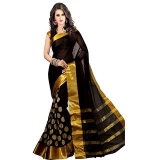 Embroidered Polycotton Saree With Blouse