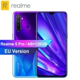 EU Version OPPO Realme 5 Pro 6.3inch 4035mAh 128GB ROM 48MP 16MP Quad Cameras Mobile Phone