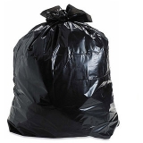 Ezzideals Plastic 300Pieces Dustbin Bag Disposable Black