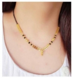 Fashion Frill Butterfly Design Brass Mangalsutra