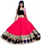Gofan  Embroidered Semi Stitched Lehenga
