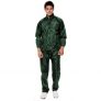 Green Raincoat With Lower And Cap