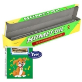 Homefoil Food Wrap Aluminium Foil (9 m) With 10 pulls Pocket Tissue
