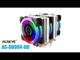ALSEYE ST-90 CPU Cooler 6 Heatpipe with RGB 4pin CPU Fan High Quality CPU Cooling New Arrival