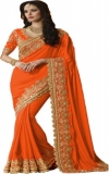 Kanha Fashion  Embroidered, Bollywood Georgette Saree