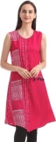 Stylum Women Printed Asymmetric Cotton Rayon Blend Kurti
