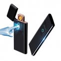 KCASA KC-MT10 Ultra-thin Lighter Fingerprint Sensing Touch Sensor USB Rechargeable Flameless Lighter