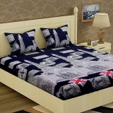 Double Bedsheet with Two Full Size Pillow Cover Pack of 1
