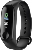 Next Zone M3 BL22 Fitness Smart Band  (Black Strap, Size : Free Size)
