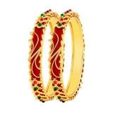 MFJ Fashion Brass Gold Plated Meenakari Work