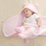 My New Born Cartoon Crib AC Blanket  (Poly Cotton, Pink)