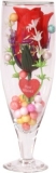 Valentine day special gift Clear Rose Artificial Flower with Pot