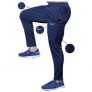 Nike Blue Lycra Polyster Track pant Dryfit