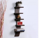 Onlineshoppee Floating 5 Tier MDF Wall Shelf