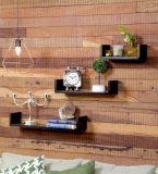 Onlineshoppee Wall Shelves Live/Love/Laugh MDF Wall Shelf