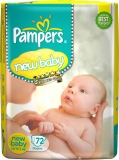 Pampers Active Baby Diapers – New Born  (72 Pieces)
