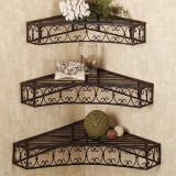 Racks set of 3 Wall Shelves & Bracket