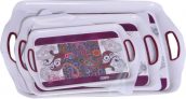 Nayasa Ruby Tray Set (Set of 3) – Pink