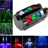 90W RGBW 6 / 12 Channels LED DMX512 Sound Activated Mini Spider Stage Beam Light