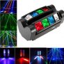 90W RGBW 6 / 12 Channels LED DMX512 Sound Activated Mini Spider Stage Beam Light