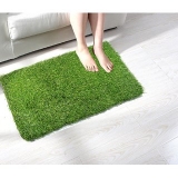 Shakrin Green Polyester Door Mat (60 cm x 40 cm) – Set Of 1