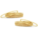Sukkhi Glimmery Gold Plated Bangles For Women Set Of 12