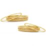 Sukkhi Glimmery Gold Plated Bangles For Women Set Of 12